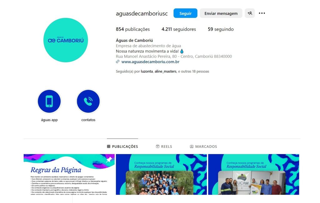 A importância das redes sociais para a Águas de Camboriú